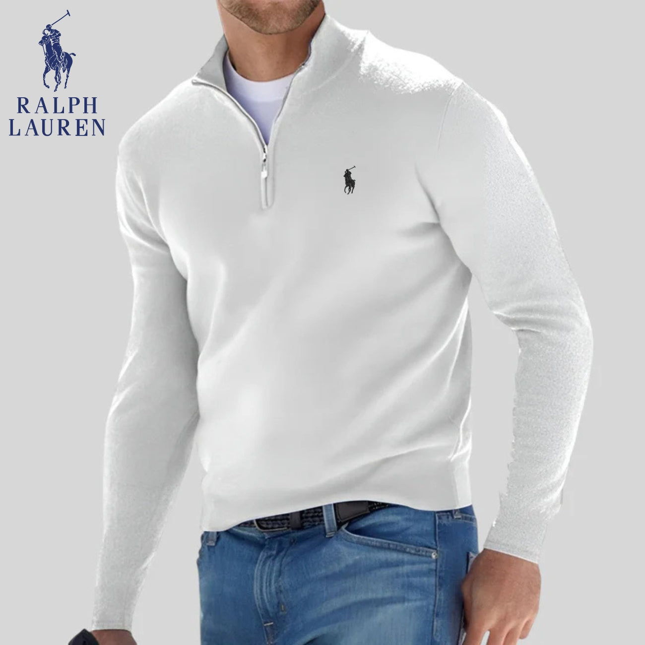 R&L | Pull à demi-zip - SOLDES DE LIQUIDATION