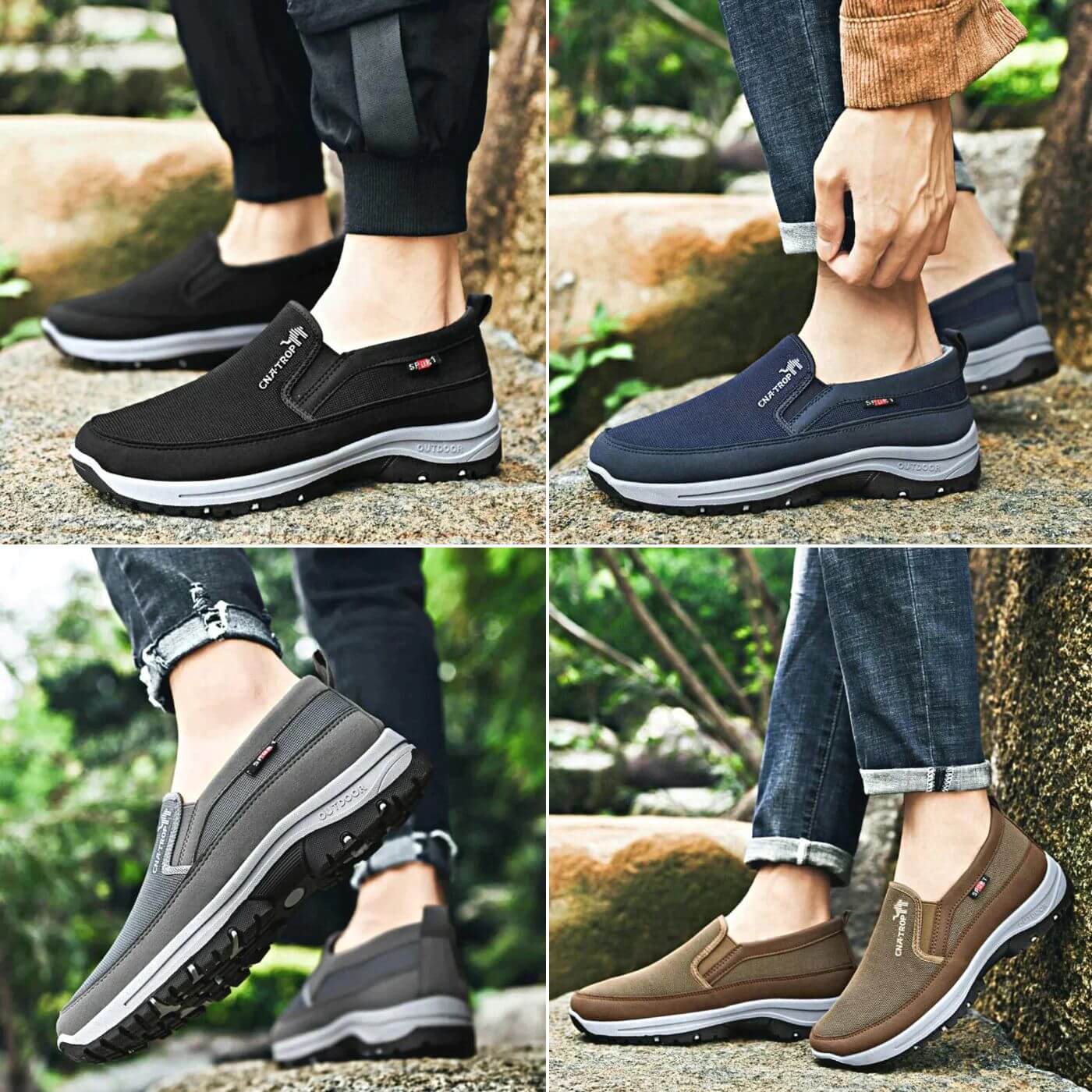 OrthoSport - Chaussures de marche à confort orthopédique homme