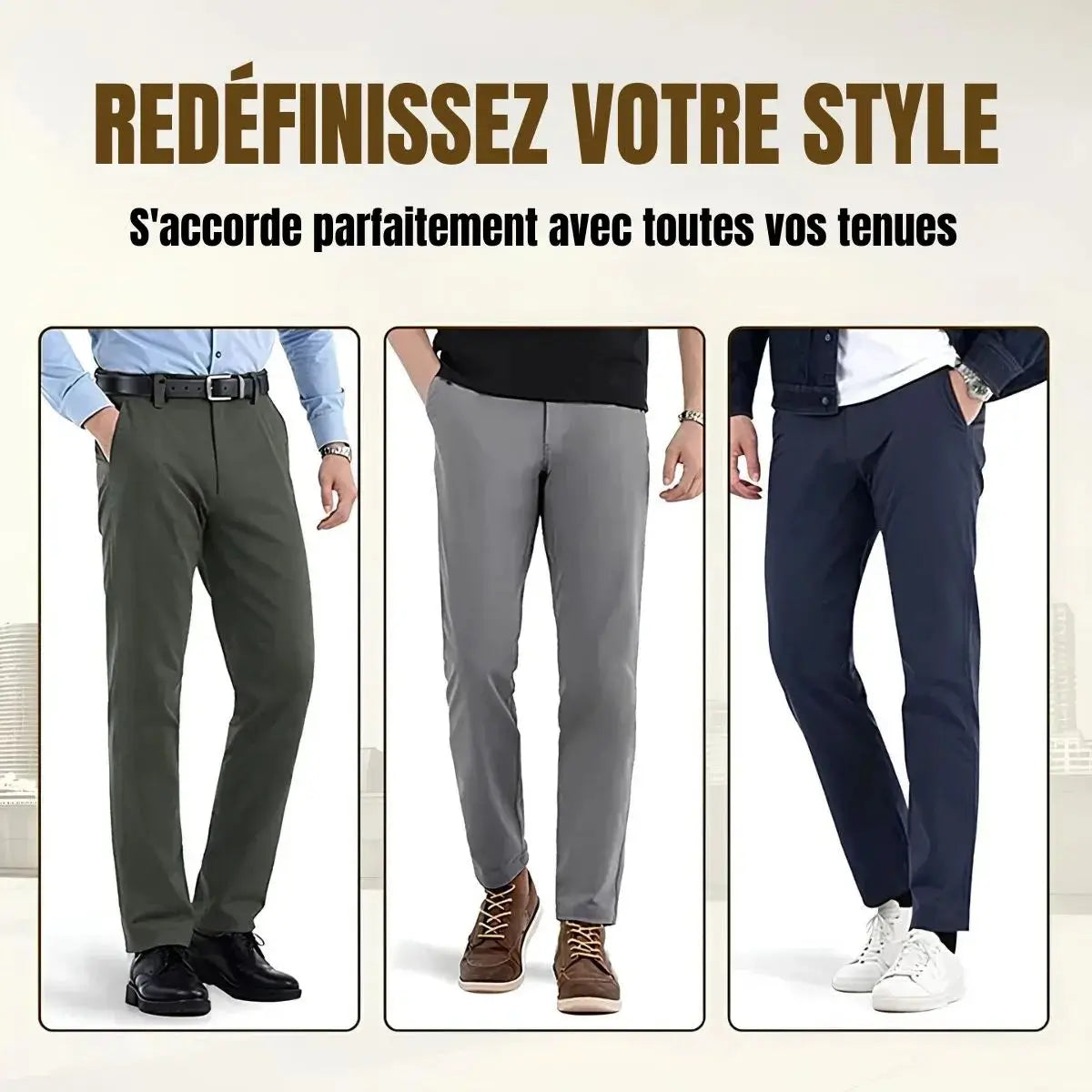 【🔥Offre du jour】Pantalon homme ultra extensible – confort et flexibilité