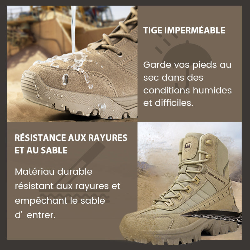 Livraison gratuite🎁Bottes de combat de travail anti-perforation imperméables pour hommes (amélioration de la durabilité)