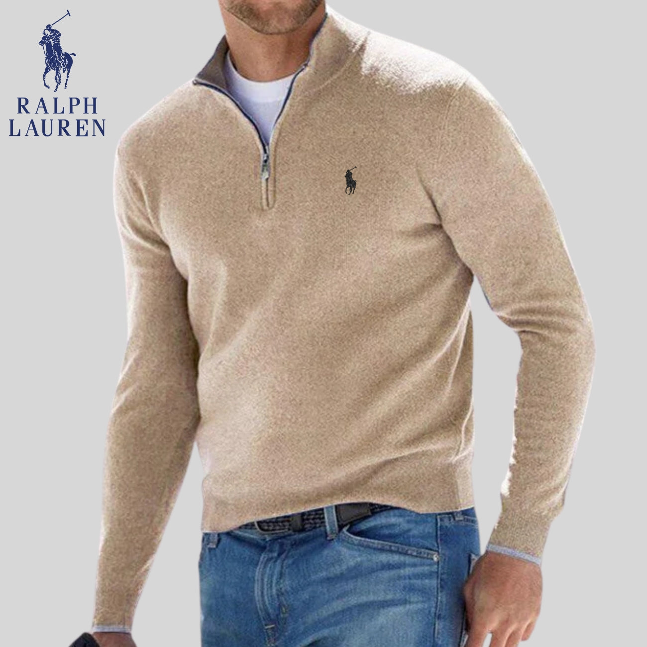 R&L | Pull à demi-zip - SOLDES DE LIQUIDATION