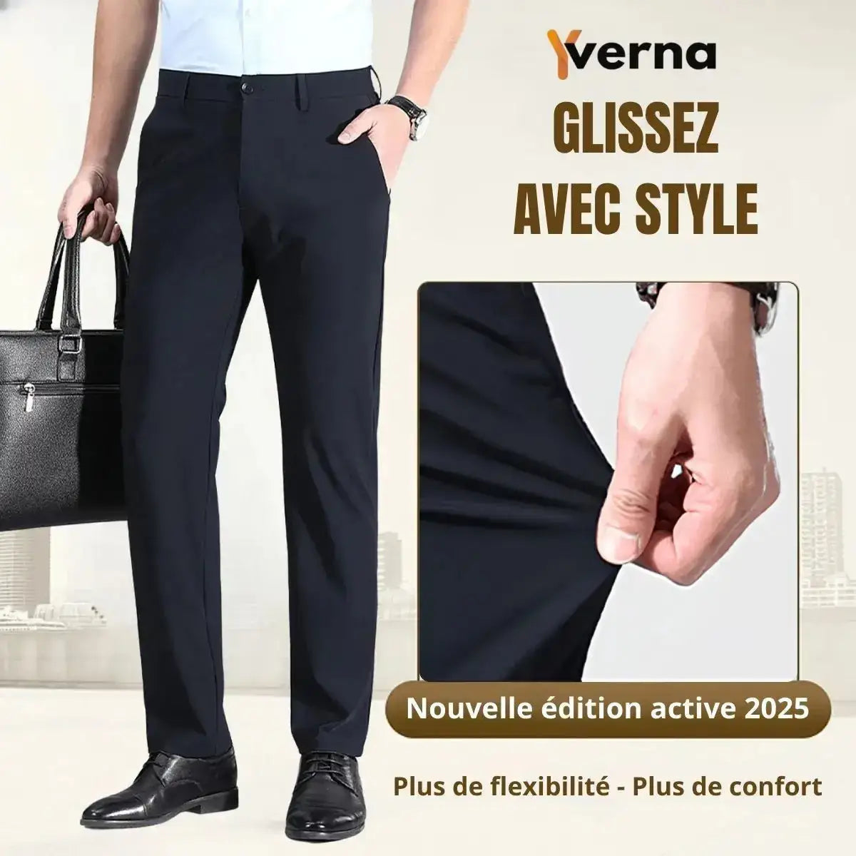 【🔥Offre du jour】Pantalon homme ultra extensible – confort et flexibilité